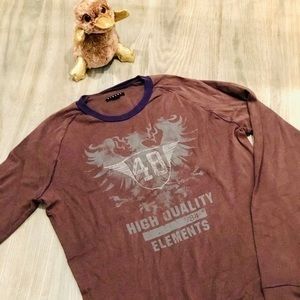 Sisley Long Sleeve T-Shirt Graphic Print